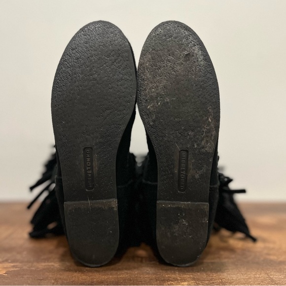 MINNETONKA 3 layer Fringe Suede leather Boots - Picture 10 of 10